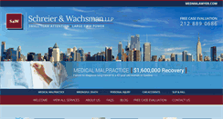 Desktop Screenshot of medmalawyer.com